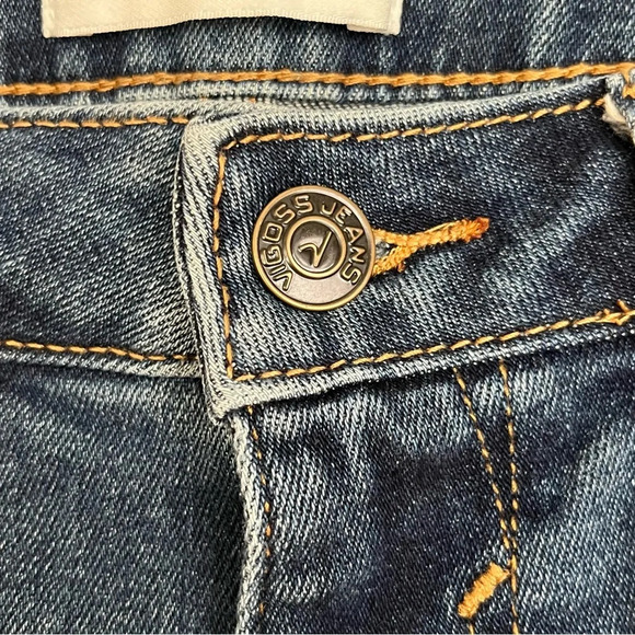 Vigoss Marley Straight Leg Mid-Rise Jeans-Blur Distressed Denim-Women’s 28-NEW - Picture 4 of 14